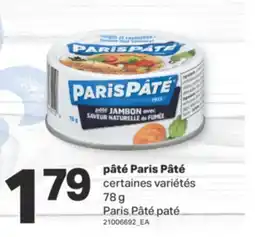 L'Intermarché PÂTÉ PARIS PÂTÉ, 78 G offer