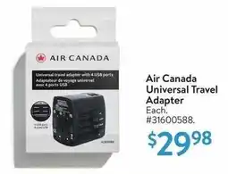 Walmart Air Canada Universal Travel Adapter offer