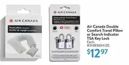 Walmart Air Canada Double Comfort Travel Pillow or Search Indicator TSA Key Lock offer