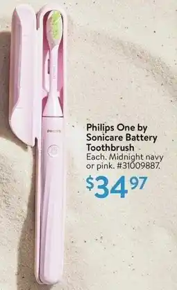 Walmart Philips One by Sonicare Battery Toothbrush offer