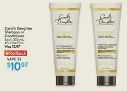 Walmart Carol's Daughter Shampoo or Conditioner offer