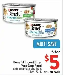 Walmart Beneful IncrediBites Wet Dog Food offer