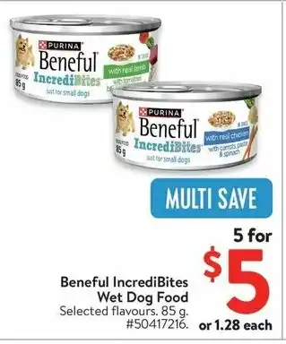 Walmart Beneful IncrediBites Wet Dog Food offer