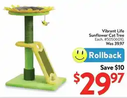 Walmart Vibrant Life Sunflower Cat Tree offer