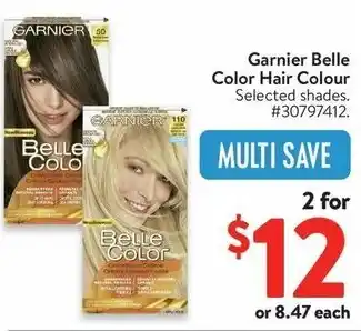 Walmart Garnier Belle Schick Color Hair Colour offer