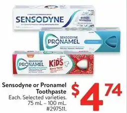 Walmart Sensodyne or Pronamel Toothpaste offer