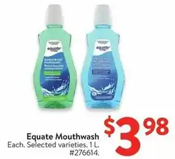 Walmart Equate Mouthwash offer