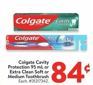 Walmart Colgate Cavity Protection or Extra Clean Soft or Medium Toothbrush offer