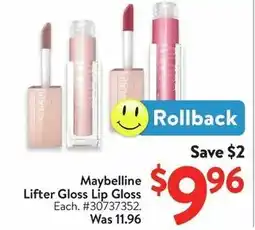 Walmart Maybelline Lifter Gloss Lip Gloss offer