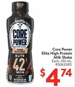 Walmart Core Power Elite High Protein Milk Shake offer