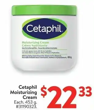 Walmart Cetaphil Moisturizing Cream offer