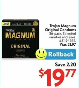 Walmart Trojan Magnum Original Condoms offer