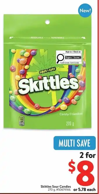 Walmart Skittles Sour Candies offer