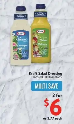 Walmart Kraft Salad Dressing offer