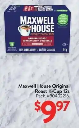 Walmart Maxwell House Original Roast K-Cup offer