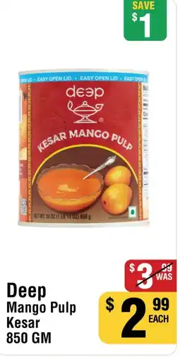 Iqbal Foods Deep Mango Pulp Kesar offer