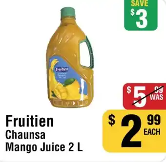 Iqbal Foods Fruitien Chaunsa Mango Juice offer