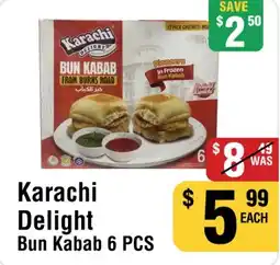 Iqbal Foods Karachi Delight Bun Kabab offer