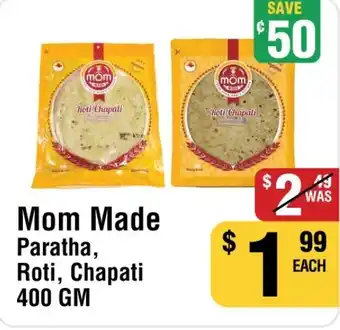 Iqbal Foods Mom Made Paratha, Roti, Chapati offer