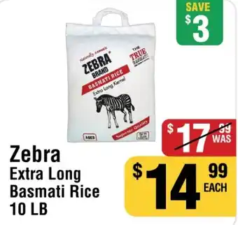 Iqbal Foods Zebra Extra Long Basmati Rice offer