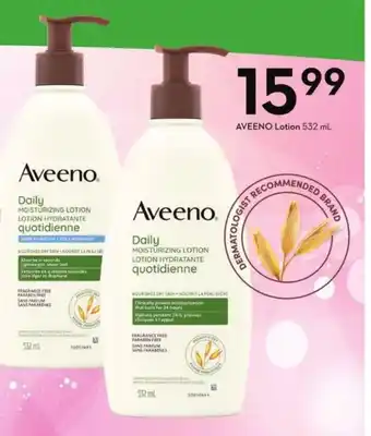 Sobeys Aveeno lotion offer