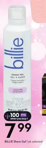 Sobeys Billie shave gel offer