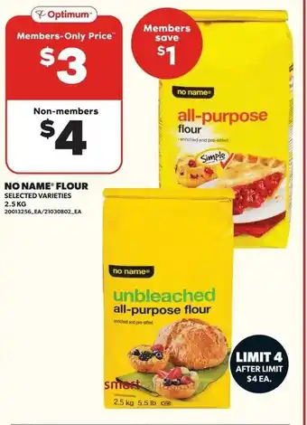 Loblaws No name flour offer