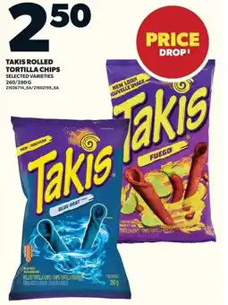 Loblaws Takis rolled tortilla chips offer