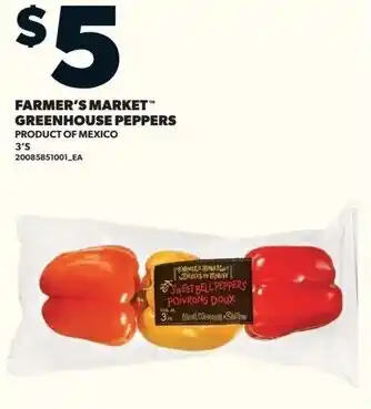 Loblaws Farmer's market greenhouse peppers offer