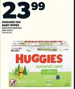 Loblaws Huggies 15x baby wipes offer