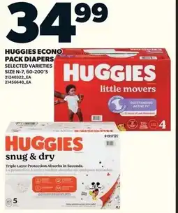 Loblaws Huggies econo pack diapers offer