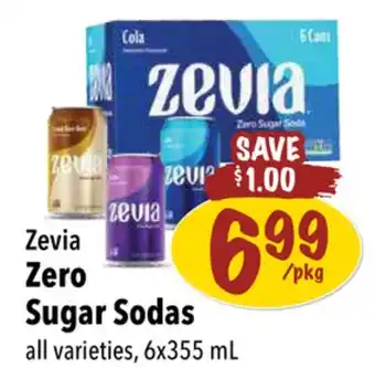 Farm Boy Zevia Zero Sugar Sodas offer