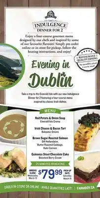 Farm Boy Evening in Dublin offer