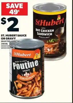 Loblaws St. hubert sauce or gravy offer