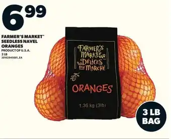 Loblaws Farmer's market seedless navel oranges offer