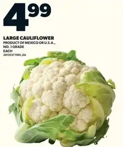 Loblaws Large cauliflower offer