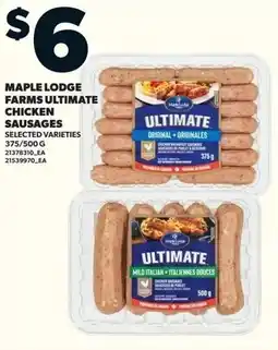 Loblaws Maple lodge farms ultimate chicken sausages offer