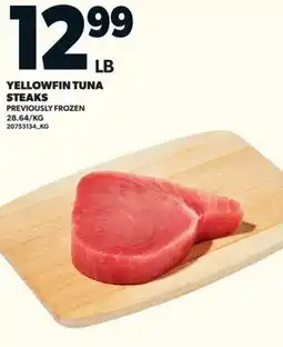 Loblaws Yellowfin tuna steaks offer