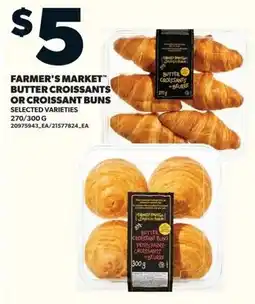 Loblaws Farmer's market butter croissants or croissant buns offer