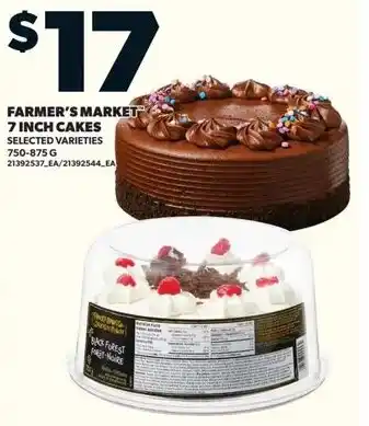 Loblaws Farmer's market 7 inch cakes offer