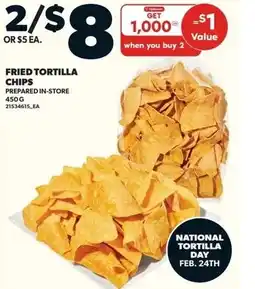 Loblaws Fried tortilla chips offer