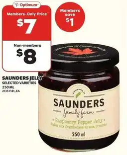 Loblaws Saunders jelly offer