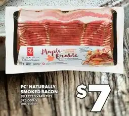 Loblaws PC naturally smoked bacon offer