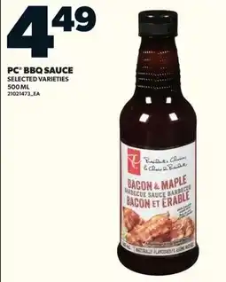 Loblaws PC bbq sauce offer