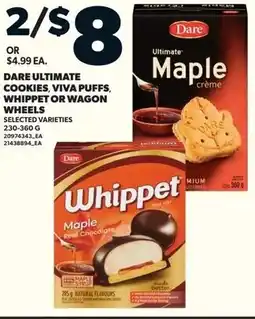 Loblaws Dare ultimate cookies and viva puffs or whippet or wagon wheels offer