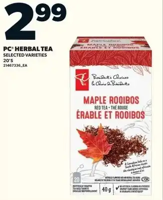 Loblaws Pc herbal tea offer