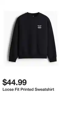 H&M Loose Fit Printed Sweatshirt offer