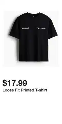 H&M Loose Fit Printed T-shirt offer