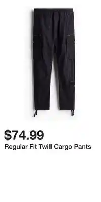 H&M Regular Fit Twill Cargo Pants offer