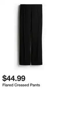 H&M Flared Creased Pants offer